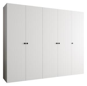 Zondo.hr Ormar za garderobu 250 cm Parna 1 (bijela + crna). Akcija -20%. 1125890