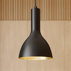 Arcchio viseća lampa Cosmina, 1 žarulja, crna, metalna, prigušiva, Crno, Kuhinja, Metal
