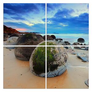 Slika na platnu - Kamenje na plaži - kvadrat 307D (60x60 cm)