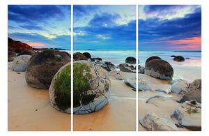 Slika na platnu - Kamenje na plaži 107B (90x60 cm )