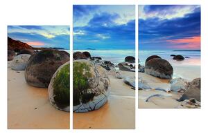 Slika na platnu - Kamenje na plaži 107C (90x60 cm)