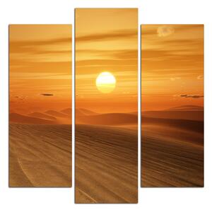 Slika na platnu - Zalazak sunca u pustinji - kvadrat 3917C (75x75 cm)
