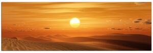 Slika na platnu - Zalazak sunca u pustinji - panorama 5917A (105x35 cm)