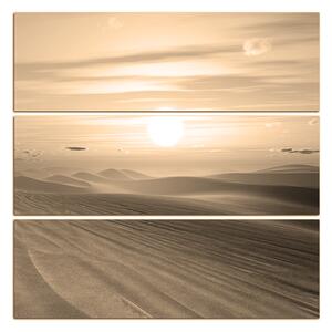 Slika na platnu - Zalazak sunca u pustinji - kvadrat 3917FD (60x60 cm)