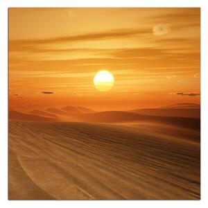 Slika na platnu - Zalazak sunca u pustinji - kvadrat 3917A (50x50 cm)