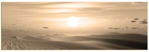 Slika na platnu - Zalazak sunca u pustinji - panorama 5917FA (105x35 cm)