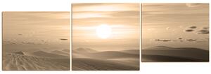 Slika na platnu - Zalazak sunca u pustinji - panorama 5917FD (90x30 cm)