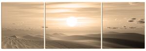 Slika na platnu - Zalazak sunca u pustinji - panorama 5917FC (150x50 cm)