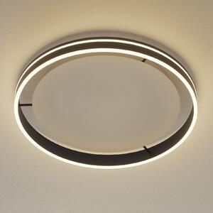Q-Smart-Home Paul Neuhaus Q-VITO LED stropna svjetiljka 59cm antracit, prigušiva, Crno, Dnevni boravak/blagovaonica, Metal