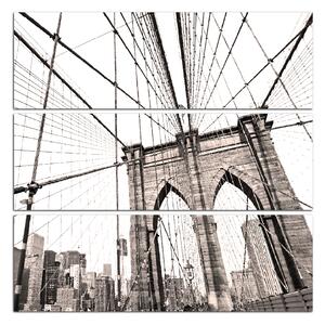 Slika na platnu - Manhattan Bridge - kvadrat 3925C (75x75 cm)