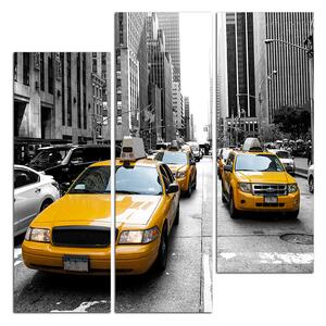 Slika na platnu - Taksi iz New Yorka - kvadrat 3927C (75x75 cm)