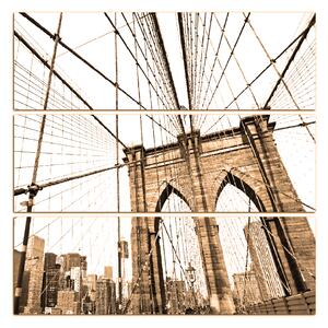 Slika na platnu - Manhattan Bridge - kvadrat 3925FC (75x75 cm)