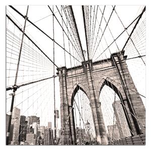 Slika na platnu - Manhattan Bridge - kvadrat 3925A (50x50 cm)