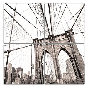 Slika na platnu - Manhattan Bridge - kvadrat 3925D (60x60 cm)
