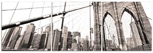 Slika na platnu - Manhattan Bridge - panorama 5925B (150x50 cm)