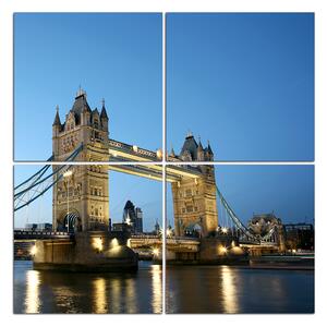 Slika na platnu - Tower Bridge - kvadrat 330D (60x60 cm)