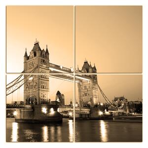 Slika na platnu - Tower Bridge - kvadrat 330FD (60x60 cm)