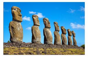 Slika na platnu - Ahu Akivi moai 1921A (90x60 cm )