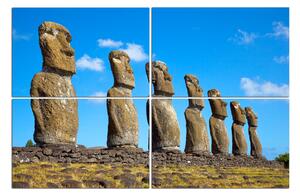 Slika na platnu - Ahu Akivi moai 1921D (90x60 cm)