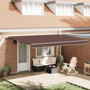Tenda na automatsko uvlačenje s LED svjetlima bordo 450x300 cm - Bordo / 450 x 300 cm
