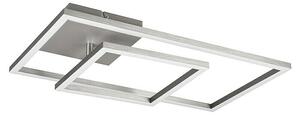Reality Leuchten LED stropna svjetiljka Padella (25 W, D x Š x V: 37 x 63,5 x 7,5 cm, Srebrna, Neutralno bijelo)