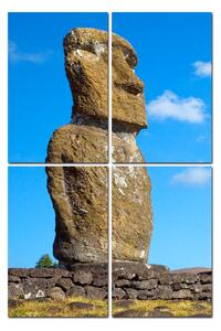 Slika na platnu - Ahu Akivi moai - pravokutnik 7921D (120x80 cm)