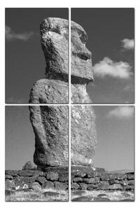 Slika na platnu - Ahu Akivi moai - pravokutnik 7921ČD (90x60 cm)
