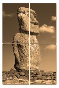 Slika na platnu - Ahu Akivi moai - pravokutnik 7921FD (90x60 cm)