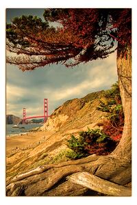 Slika na platnu - Golden Gate Bridge - pravokutnik 7922FA (120x80 cm)