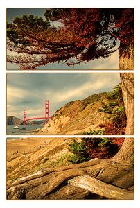 Slika na platnu - Golden Gate Bridge - pravokutnik 7922FB (90x60 cm )