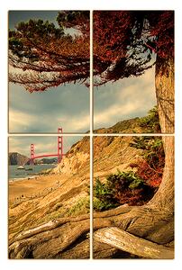 Slika na platnu - Golden Gate Bridge - pravokutnik 7922FD (120x80 cm)