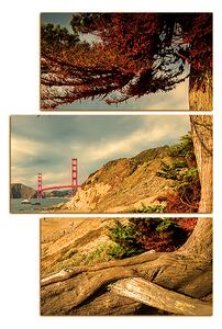 Slika na platnu - Golden Gate Bridge - pravokutnik 7922FC (120x80 cm)