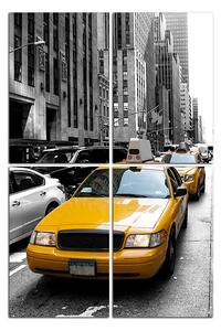 Slika na platnu - Taksi iz New Yorka - pravokutnik 7927C (120x80 cm)