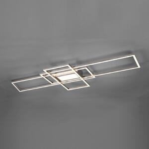 Trio Lighting LED stropna svjetiljka Irvine 3.000-6.500 K, mat nikal, prigušiva, Sivo, Dnevni boravak/blagovaonica, Metal
