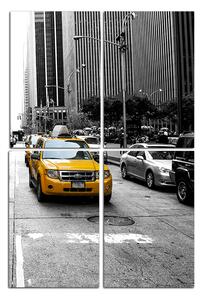 Slika na platnu - Taksi iz New Yorka - pravokutnik 7927ČE (90x60 cm)