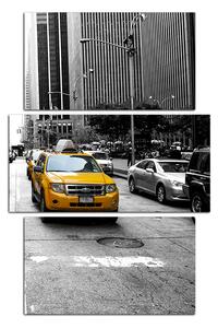 Slika na platnu - Taksi iz New Yorka - pravokutnik 7927ČC (90x60 cm)
