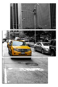 Slika na platnu - Taksi iz New Yorka - pravokutnik 7927ČD (90x60 cm)