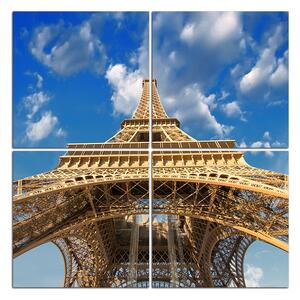 Slika na platnu - Eiffelov toranj - pogled odozdo - kvadrat 335D (60x60 cm)