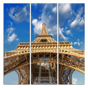 Slika na platnu - Eiffelov toranj - pogled odozdo - kvadrat 335B (75x75 cm)