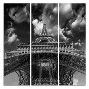 Slika na platnu - Eiffelov toranj - pogled odozdo - kvadrat 335ČB (75x75 cm)