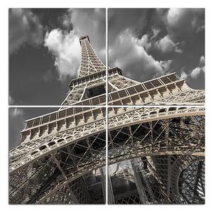 Slika na platnu - Eiffelov toranj - pogled odozdo - kvadrat 335FD (60x60 cm)