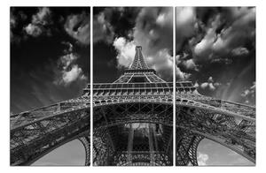 Slika na platnu - Eiffelov toranj - pogled odozdo 135ČB (120x80 cm)