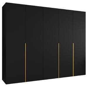 Zondo.hr Ormar za garderobu 250 cm Alice 1 (crna + zlatna). Akcija -20%. 1126131