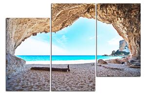 Slika na platnu - Pogled na plažu iz špilje 140D (120x80 cm)