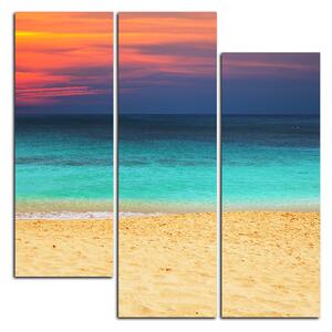 Slika na platnu - More u zalasku sunca - kvadrat 343D (75x75 cm)