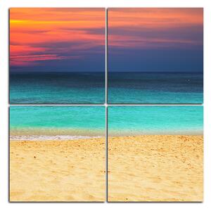Slika na platnu - More u zalasku sunca - kvadrat 343E (60x60 cm)
