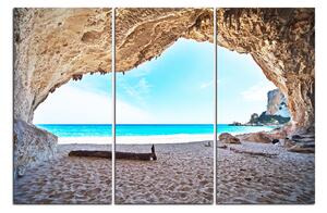 Slika na platnu - Pogled na plažu iz špilje 140B (90x60 cm )