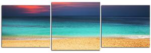 Slika na platnu - More u zalasku sunca - panorama 543D (150x50 cm)