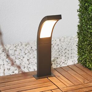 Lucande LED postolje Juvia, 40 cm, antracit, IP54
