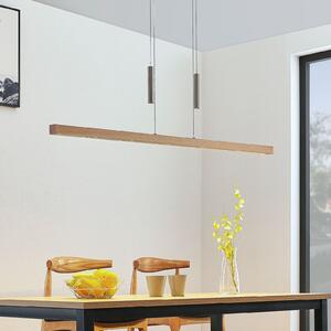 Lucande LED visilica Tamlin, bukva, drvo, 140 cm, 3.000 K